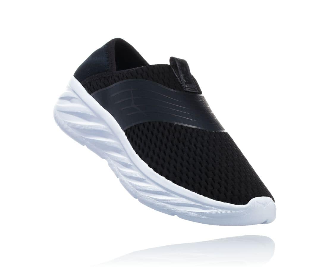 Hoka One One Ora Recovery Shoe Herren Erholungssandalen Schwarz | (DE-5364QYIWT)